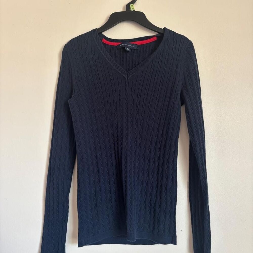 Tommy-hilfiger Women's Navy and Blue Jumper